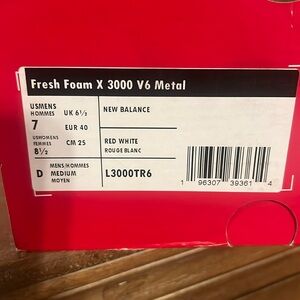 New Balance Fresh Foam x3000V6 metal